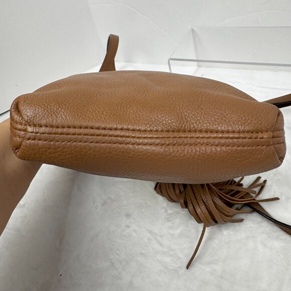 Michael Kors Brown Pebbled Leather Crossbody Shoulder Bag Magnetic Closure READ - Picture 8 of 16